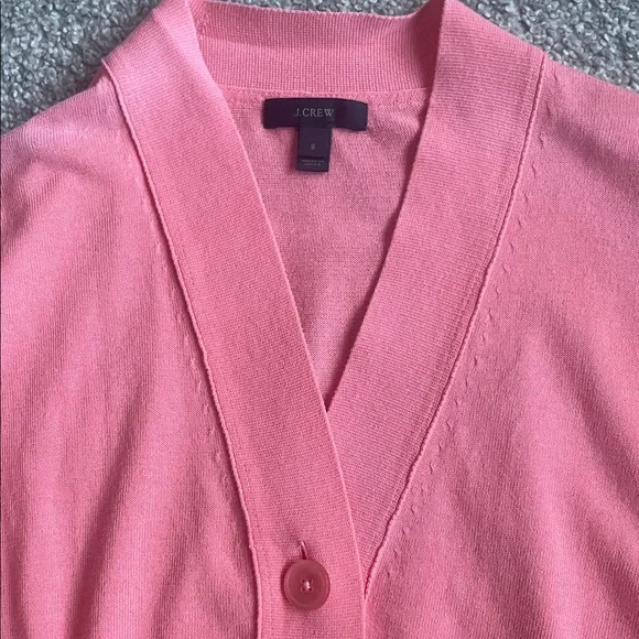J. Crew Coral Button-Up Women's Cardigan - Picture 8 of 9